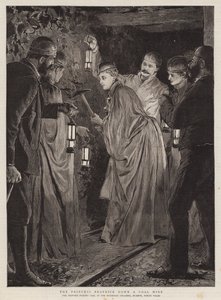 Prinses Beatrice in een Kolenmijn door Robert Barnes